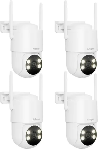 Vista 10 de Anlapus C281 Cámara WiFi de seguridad 3MP 2K al aire libre, cámara de seguridad con cable Pan/Tilt de 360°, detección de AI, pista automática