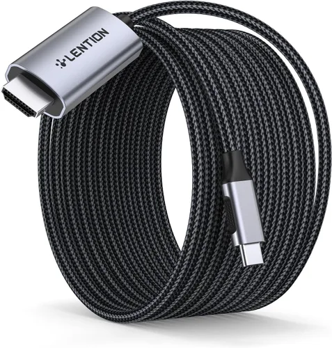 Vista 8 de LENTION Cable USB C a HDMI 2.0 de 10 pies 4K a 60 Hz, cable Thunderbolt 3/4 a HDMI, compatible con USB-C MacBook Pro 13/15/16 2025-2016, nuevo iPad