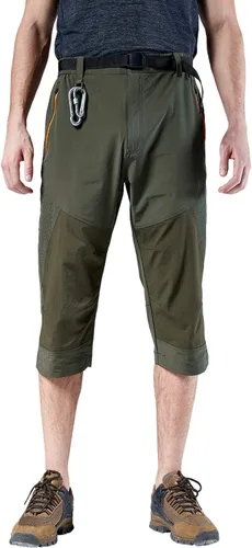 Vista 3 de Mr.Stream Bermudas clásicas para hombre, pantalones capri de playa 34, pantalones cortos casuales de secado rápido