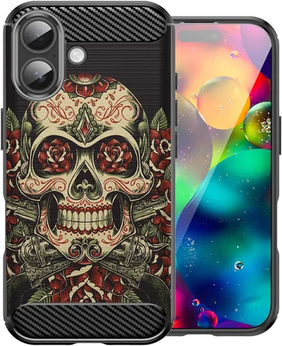 Vista 6 de CasesOnDeck Case Compatible with [Apple iPhone 17 / iPhone 17 Case] Pictorial Patterned TPU Design Case Flexible Slim and Elegant (Astronaut)