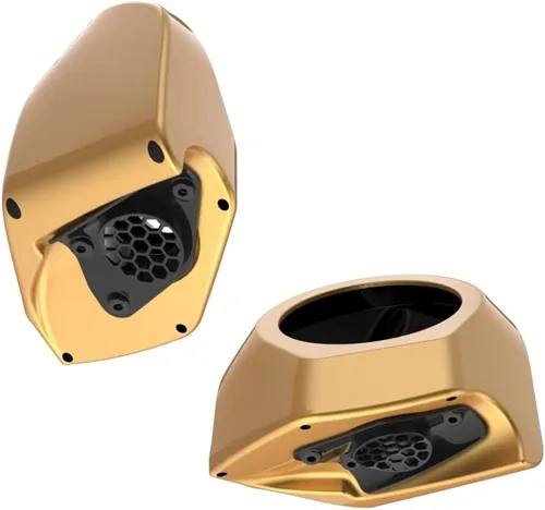 Vista 386 de Advanblack Alpine Green Tour Pack - Paquete de altavoces de 6.5 pulgadas, carcasa de audio trasera, color a juego, ajuste Harley King Tour Pack