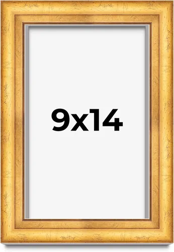 Vista 275 de Caja de sombra de 5 x 5 pulgadas, marco de exhibición biselado de hoja dorada Madera maciza 1.75 pulgadas de profundidad 1.75 pulgadas