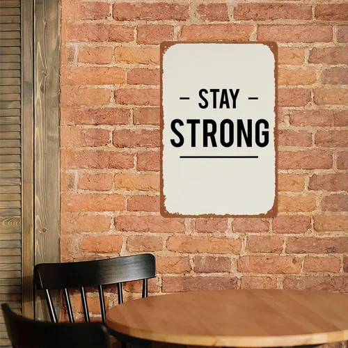 Vista 6 de Interesting Metal Sign Small Wins Poster Wall Art For Room Garage Coffee Bar Decor 8x12 inches