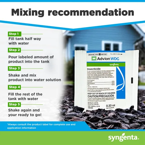 Vista 5 de Advion WDG Insecticida, insecticida pulverizable eficaz, formulado con 20.0% de indoxacarb, interior, exterior y uso en establecimientos