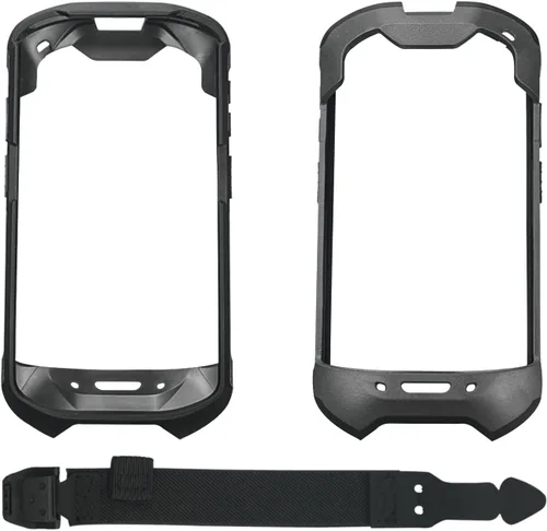 Vista 6 de Funda protectora para parachoques con correa de mano para Zebra TC51 TC510K TC52 TC56 TC57, funda delgada para escáner de TPU, accesorios de Negro