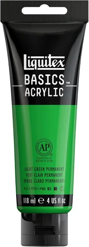 Vista 8 de Liquitex BASICS Pintura Acrílica, Tubo de 250ml (8.5 oz), Azul Ftalocianina