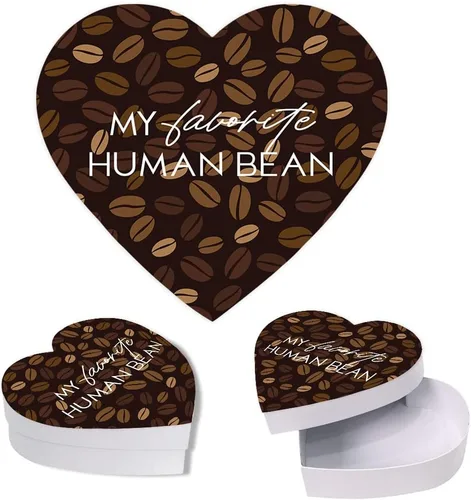 Vista 17 de Andaz Press Caja en forma de corazón para el día de San Valentín con tapa, cupcakes reutilizable en forma de corazón, caja de San Valentín para mini