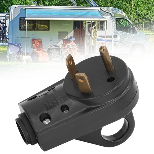 Vista 9 de Enchufe RV 30A Rv Plug Macho Reemplazo 3 Prong Conector Eléctrico Con Mango US Plug 125V, Electricalplug