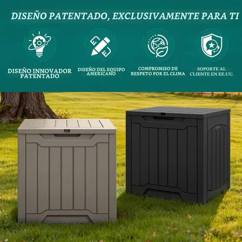Vista 10 de YITAHOME Juego de 2 cajas de cubierta de 31 galones Negro