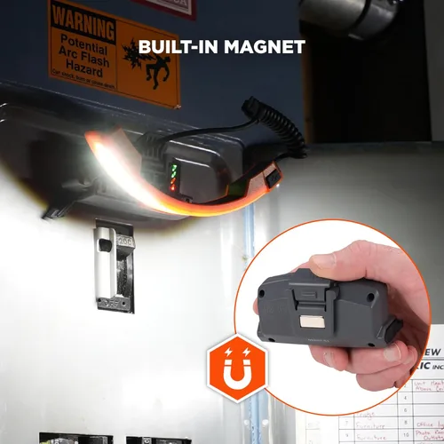 Vista 5 de Ergodyne Skullerz 8883 - Cargador de batería recargable con imán integrado, compatible con cascos Ergodyne y cascos de seguridad, cable USB-C