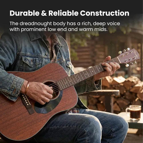 Vista 4 de Conjuntos de guitarras acústicas Fender CD-60.