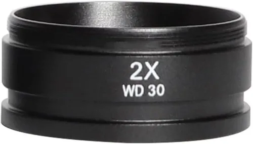 Vista 7 de Kit de accesorios para microscopio WD165 0.5X 0.7X 2.0X Objetivos auxiliares Lente de vidrio Barlow para Zoom Estéreo Microscopio Cámara Microscopio