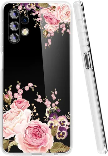 Vista 2 de Funda para Galaxy A32 5G, funda para Samsung A32 5G, funda transparente y flexible de silicona de goma suave TPU para Samsung Galaxy A32 5G