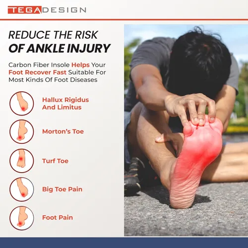 Vista 3 de Morton´s Extension Plantilla rígida ortopédica de fibra de carbono, 1 par, puntera de Morton, puntera de césped, Hallux Limitus, Hallux Rigidus