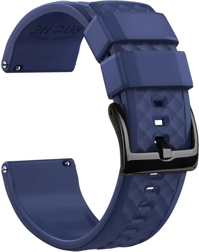 Vista 19 de Ritche - Correas de silicona para reloj de regalo de Navidad de liberación rápida de 18 mm, 20 mm, 22 mm, 24 mm, regalos de elefante blanco