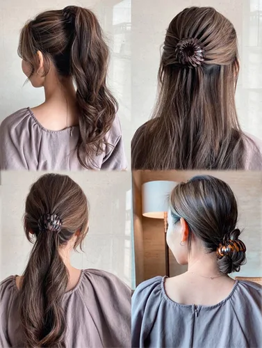 Vista 4 de Bird Nest - Pinzas para el cabello, soporte para cola de caballo, pinzas para el cabello, bandas para el cabello, accesorios para el cabello