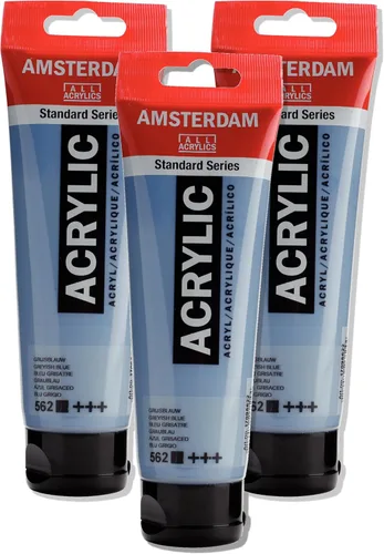 Vista 92 de Amsterdam Serie Estándar Tubo de Pintura Acrílica 120ml Azo Naranja 276 (17092762)