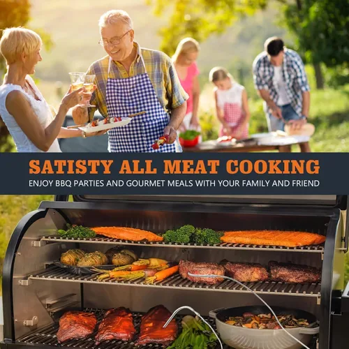 Vista 6 de Sonda de repuesto impermeable para carne, compatible con parrillas Traeger, 0.138 in, sondas de termostato digital, juego de 2