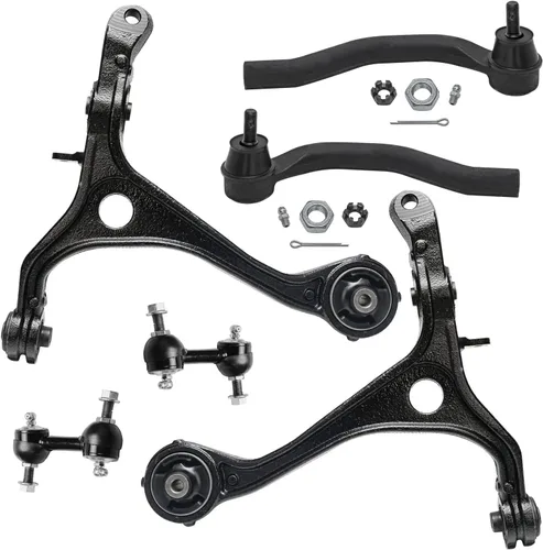 Vista 176 de Detroit Axle - Kit de extremo delantero RWD para Chrysler 300 Dodge Charge Challenger 2011-2019, 2 brazos de control inferiores traseros 2 rótulas