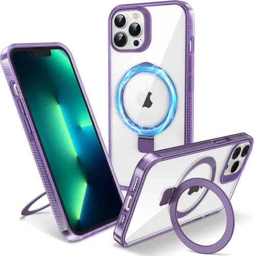 Vista 57 de Funda magnética para iPhone Air – [Soporte invisible integrado] [Compatible con MagSafe] [Protección contra caídas de grado militar] Cubierta