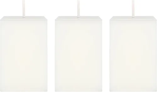 Vista 5 de Mega Candles 1 vela cuadrada rosa sin perfume, velas de cera de primera calidad vertidas a mano de 2 x 3 pulgadas, decoración del hogar, recepciones