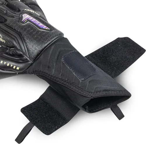 Vista 4 de Guantes Rinat SantoLoco PRO: Agarre de Látex AXG, Corte Ergoroll, Parte Trasera Acolchada, Cierre Ajustable de Rendimiento Élite Todo Clima.