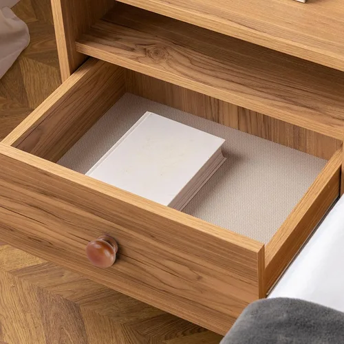 Vista 7 de Bitray Perillas de madera redondas con forma de hongo y color marrón claro, tiradores de cajón de madera - 8