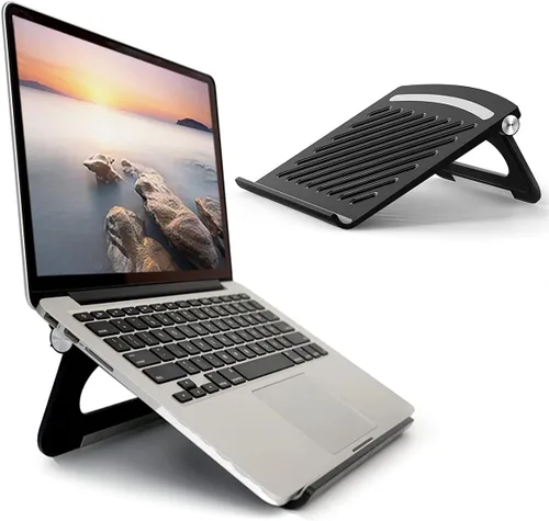 Soporte para computadora portátil estable plegable ajustable multiángulo para computadora de escritorio con ventilación para Mackbook, Lenovo, Dell,