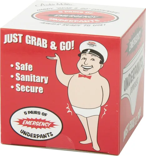 Vista 4 de Archie McPhee Accoutrements - Dispensador de calzoncillos de emergencia