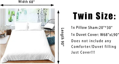 Vista 6 de Juego de ropa de cama con temática musical en blanco y negro, funda de edredón para niños y niñas, diseño musical, funda de edredón