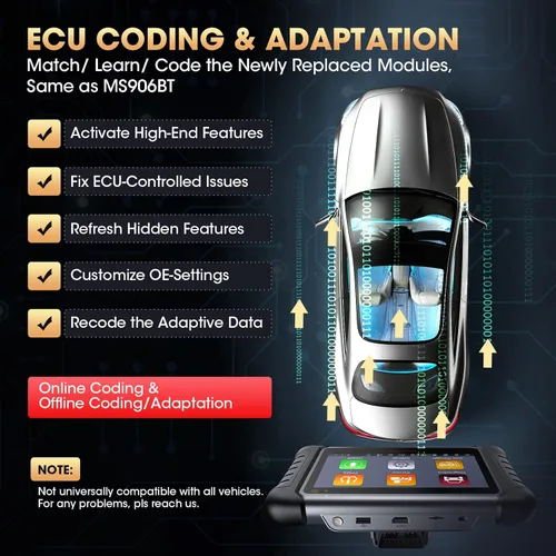 Vista 3 de Autel Escáner MaxiPRO MP808S-TS, herramienta de escaneo de control bidireccional 2026, actualización gratuita de 2 años, TPMS completo, codificación