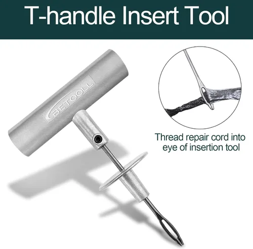 Vista 3 de Kit de reparación de neumáticos, juegos de 2-24 piezas, kit profesional resistente universal de emergencia para reparación de neumáticos planos