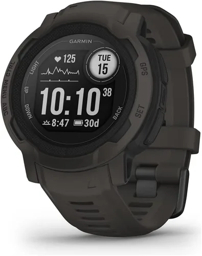 Vista 2 de Garmin 010-02626-10 Instinct 2 GPS SmartwatchFitness Tracker Graphite Bundle con paquete de protección mejorada CPS de 2 años