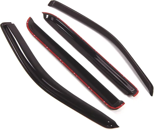 Vista 2 de Tuningpros Visera de ventana compatible con Ford Explorer 2002-2005, DGWV2-155 Deflector de montaje exterior, protector de lluvia, humo oscuro