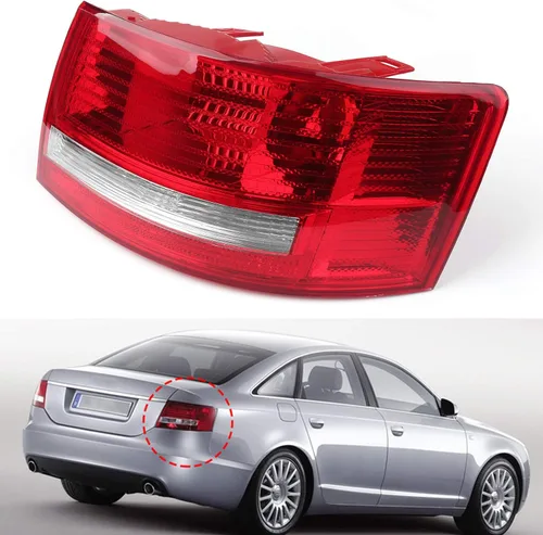 Vista 3 de Areyourshop Cubierta de luz trasera derecha del lado del conductor para Audi A6 A6 Quattro S6 2006-2008, (para bombilla halógena, no para LED)