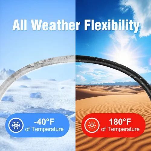 Vista 7 de Beitopamz Manguera de jardín corta de 1 pie x 5/8 pulgadas hembra a hembra, conector extensor de manguera de agua pequeña resistente, conexiones sin