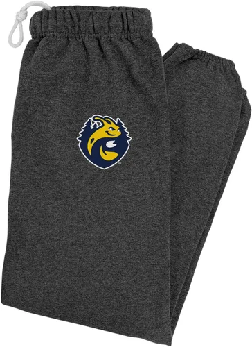 Vista 299 de LOGOVISION Pantalones deportivos para hombre con logotipo primario colegiado colección jaspeado carbón