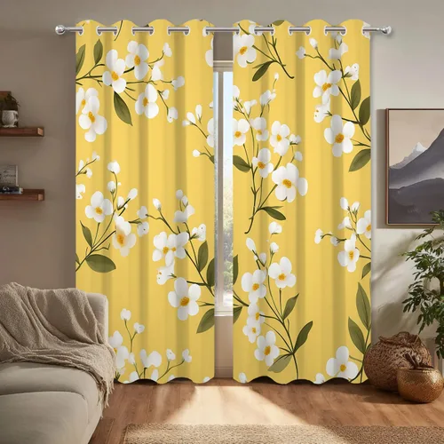 Vista 952 de Cortinas opacas de poliéster multicapa para cafetería, con diseño de diamantes, 2 unidades, 26 x 24 pulgadas