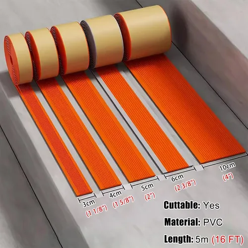 Vista 2 de MPOWRX Non Slip Threshold Transition Strip Wood to Tile, Self-Adhesive Carpet Edge Cover Strip, Flat Floor Gap Connecting Strips for