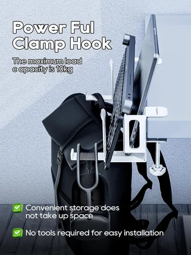 Vista 3 de NODOCA Almacenamiento de 2 ranuras para computadora portátil, soporte vertical para computadora portátil, soporte vertical para MacBook, con soporte