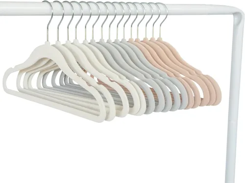 Vista 4 de 3 Sprouts Perchas de Terciopelo para Bebé - Percha Antideslizante para Bebé, Niño Pequeño, Ropa de Bebé - Perchas para Armario de Niños con Diseño
