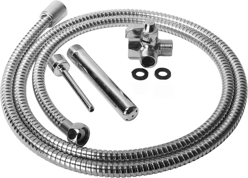 Vista 6 de Cleanstream Kit de enema de fácil flujo para limpieza con accesorio de ducha de silicona, control de presión de agua, incluye manguera de 6 pies