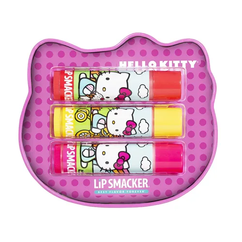 Vista 2 de Lip Smacker Hello Kitty Holiday - Lata de bálsamo labial saborizado para niñas, 3
