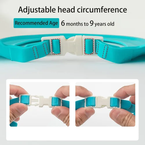 Vista 3 de Gorro de ducha para bebé con protector, gorro de ducha para niños, visera con protección para ojos y oídos para niños de 0 a 9 años, lindo diseño