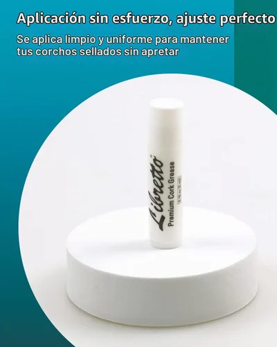 Vista 5 de Libretto Kit de limpieza de clarinete + kit de grasa de corcho Hisopo de microfibra con forma de lágrima azul y grasa de corcho a base de plantas