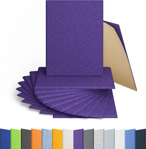 Vista 33 de Amantech - Paquete de 12 paneles acústicos autoadhesivos de espuma acústica a prueba de sonido, alta densidad, hexagonales, 12 x 10.23 x 0.4 Beige