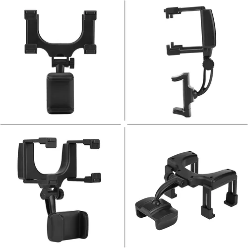 Vista 9 de Fydun Soporte universal para teléfono con espejo retrovisor para coche, 360°, para GPS Smartphone