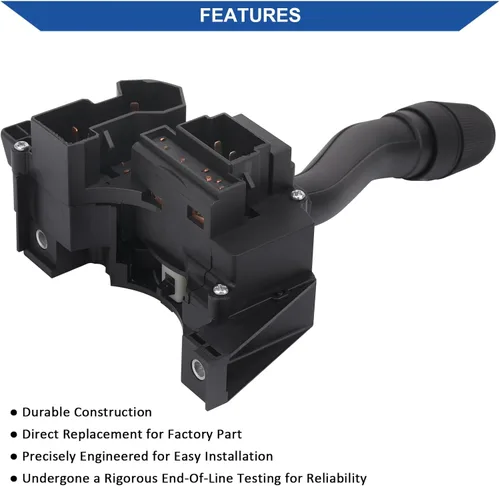 Vista 4 de Obaee Interruptor de señal de giro, limpiaparabrisas, interruptor multifunción compatible con Ford F-150 250 350 1997-1999, F-250 350 450 550 Super