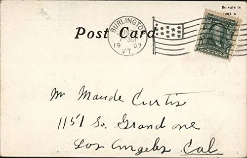 Vista 2 de St. Joseph's Parish House Burlington, Vermont VT Original Antique Postcard 1907