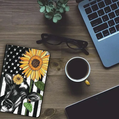 Vista 7 de Funda para Kindle Fire 7 Tablet Case 2019/2017 Release 9ª/7ª Generación Ligero Smart Case PU Cuero Ajustable Soporte Funda Protectora con Auto